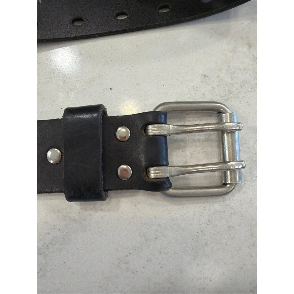 Genuine Leather Black Belt Mexico Size Up To 40